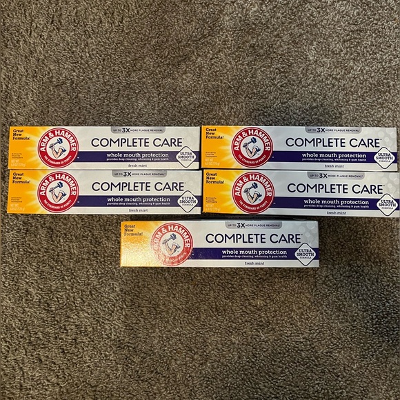 Lot Of 5 Arm & Hammer Complete Care Fluoride Toothpaste - 6 oz Fresh mint - Picture 4 of 5